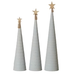 Lübech Living juletræ Snow cone grå 3 størrelser - Fransenhome